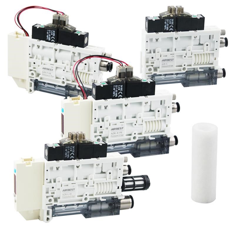 AZK-X-P-N-L-EN阿尔贝斯集成式真空发生器带数显开关大流量大吸力