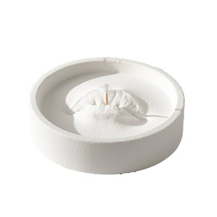 莫狄森简约陶瓷线香插盘室内香道檀香底座家用香薰装 饰摆件C1501