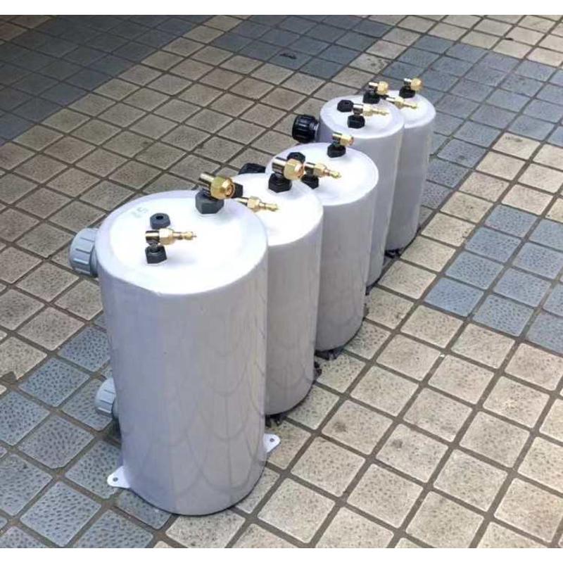 钛管蒸发器钛炮鱼池冷水x机制冷冰桶散热器钛桶纯钛换热器