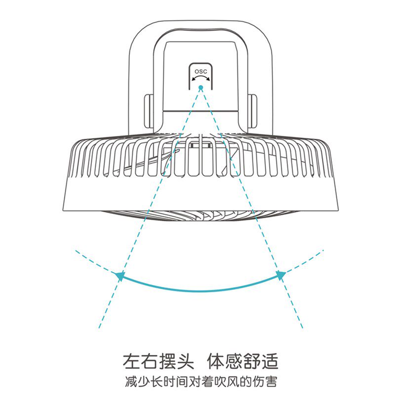 定时充电风扇家用学生宿舍夹扇办公室儿童床小风扇便携式迷你风扇