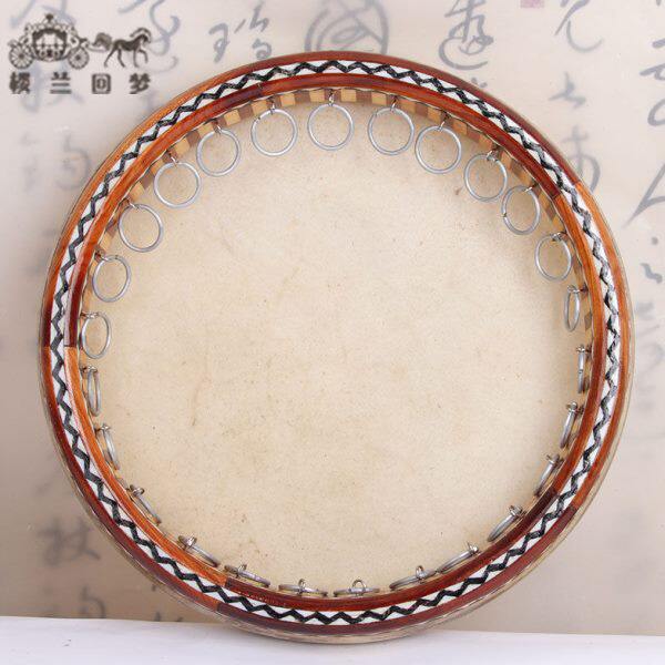 新疆手鼓 高档桃木牛皮维吾尔民族手鼓纯手工乐器专业表演手鼓