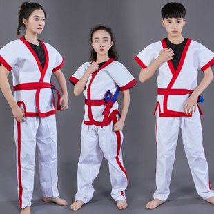 专业队训练比赛型中国式摔跤跤衣红蓝双面加厚绗缝摔跤跤衣定制