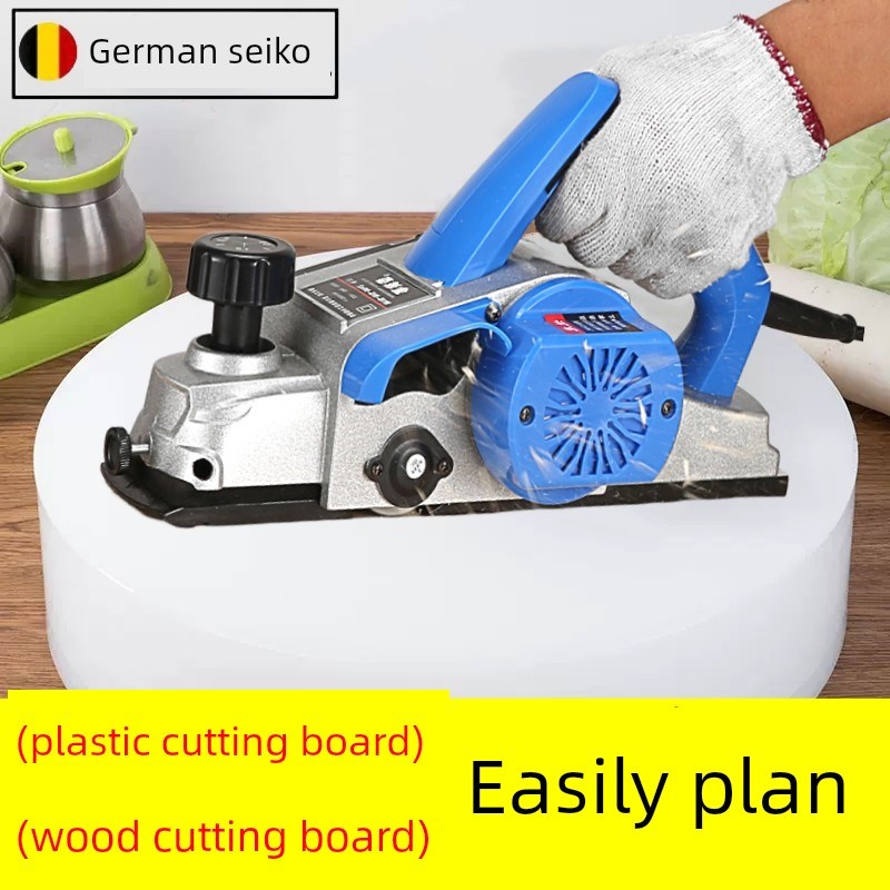 家用小型木工电刨子手提电创电动推菜板J磨平翻新打磨机刨平砧板