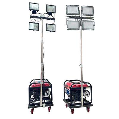户外事故抢修夜间施工照明车厂手动升降照明车Lighting vehicle