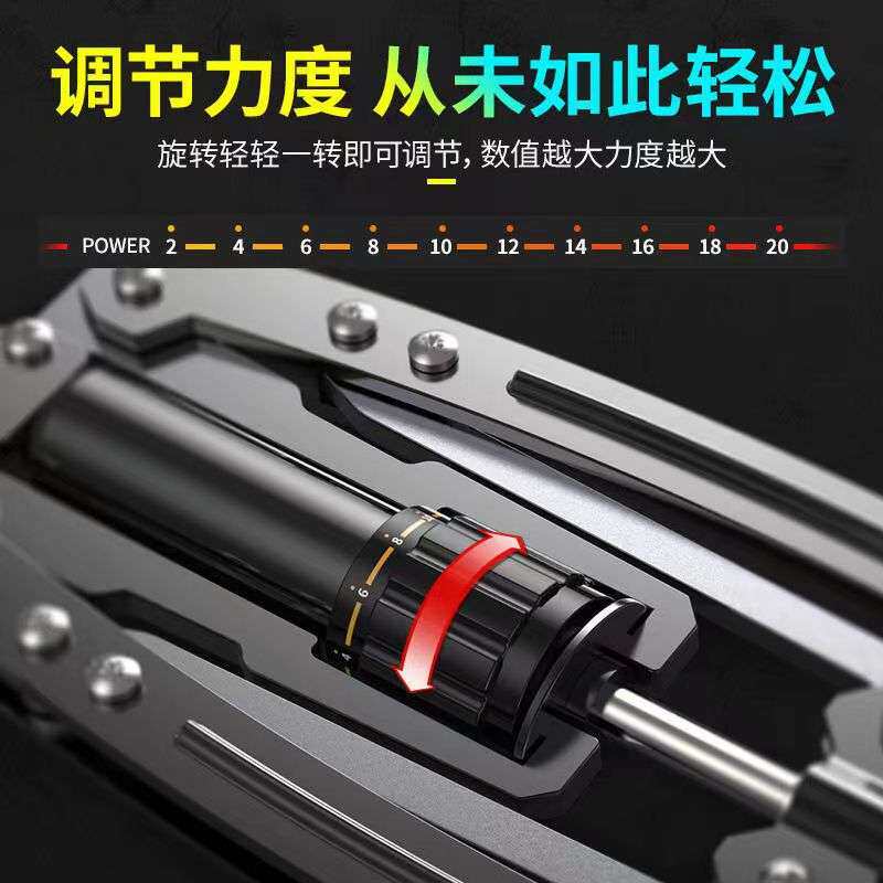 臂力器可调节臂力棒液压油缸扩胸器20KG-200公斤练臂力练臂肌握力