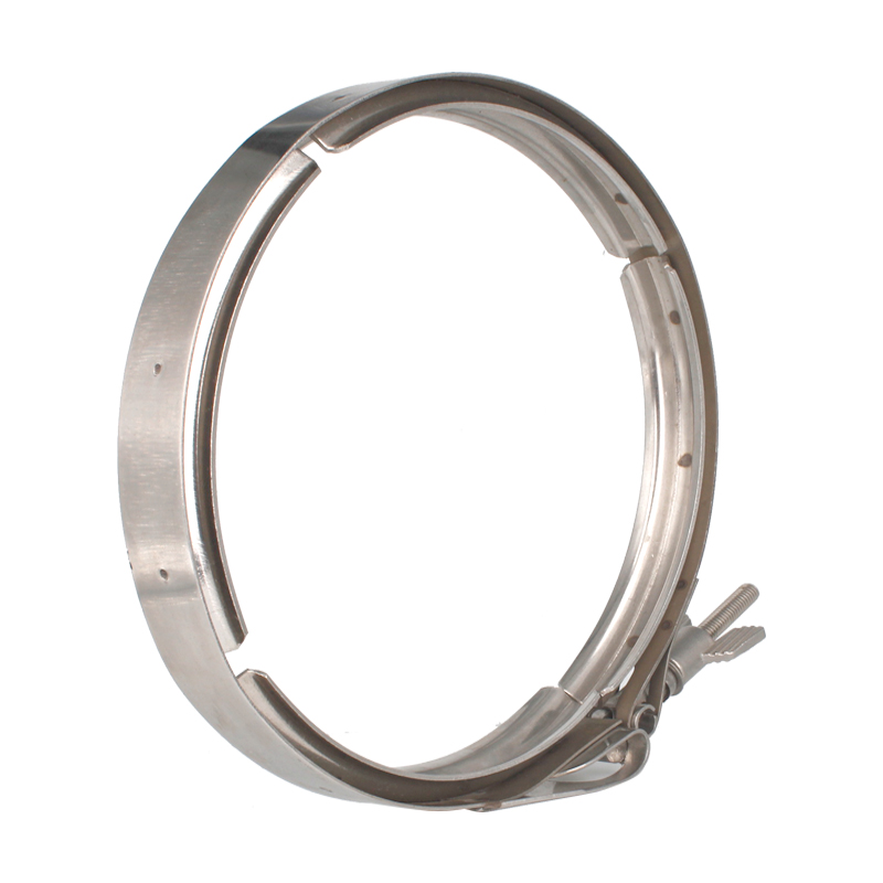 304不锈钢双备卡扣卡箍v卡槽管夹排气管道抱箍固定过滤器卡盘卡子