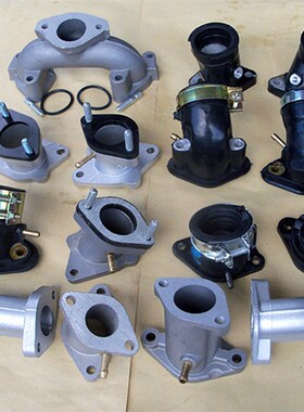 GY6-125/CG200 WY GS GN公主100摩托王珠江摩托化接口化油器接头