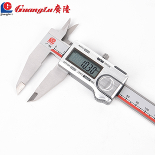 300数字电子卡尺高精度原点单向爪500 200 桂林广陆数显卡尺0 150