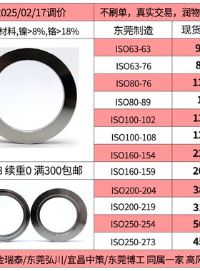 ISO真空法兰 沟槽固定法兰 ISO内焊法兰ISO63/80/100/160/200/250