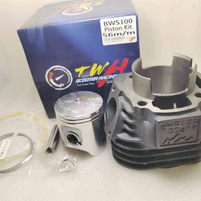 BWS100套缸缸头盖56mm台湾TWH鸭子气缸缸头缸盖改装加大54 52mm