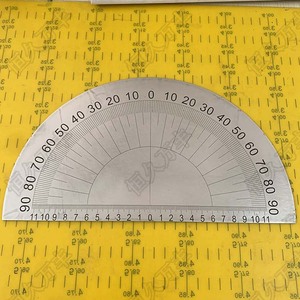 中分半圆刻度盘对称机械配套件度数圆盘280x0X2 D030直销恒久万丰