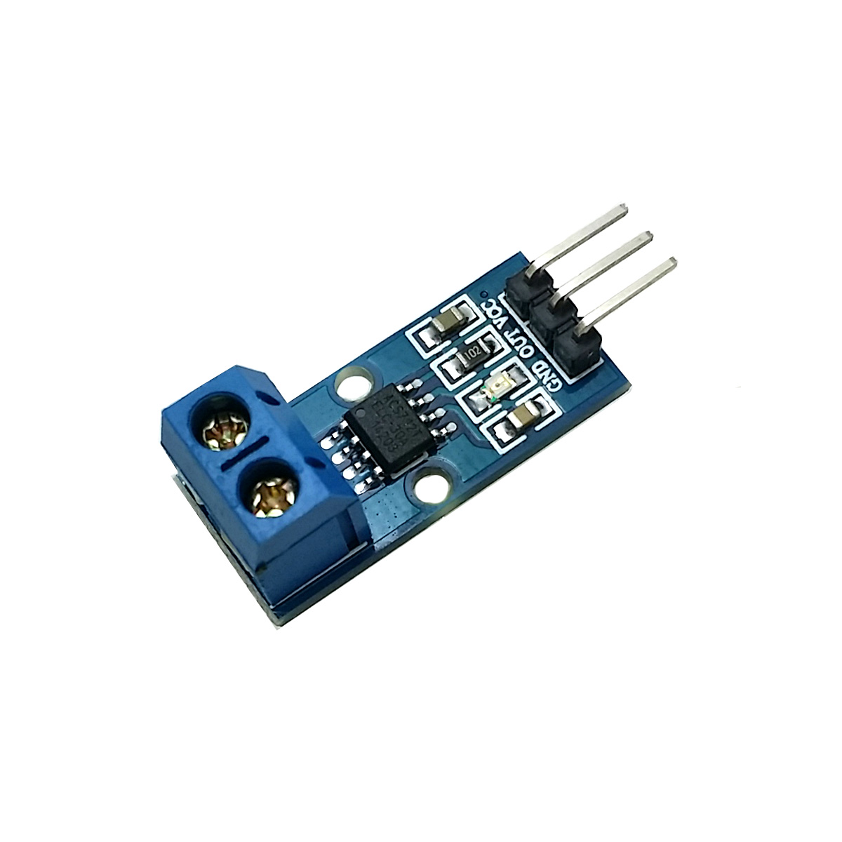 全新5A量程 ACS712模块 电流传感器模块 电流转电压模块