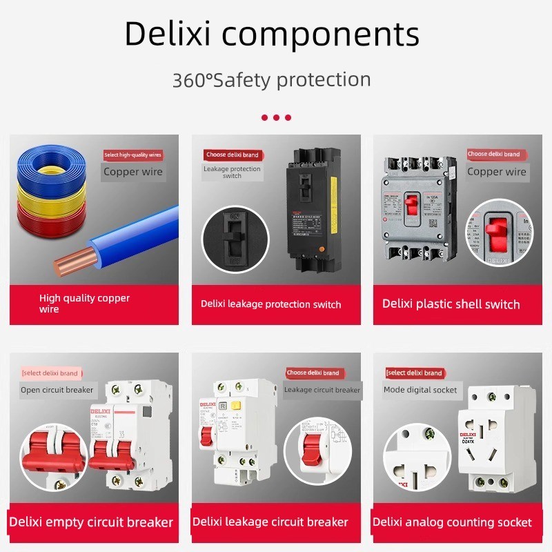 德力西成套配电箱户外定制面装式强力电源箱三级施工现场临时开关