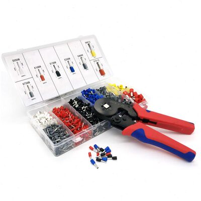 HSC8 6-4A冷压接线端子压线钳1250个端子盒 欧式针型管型E系列