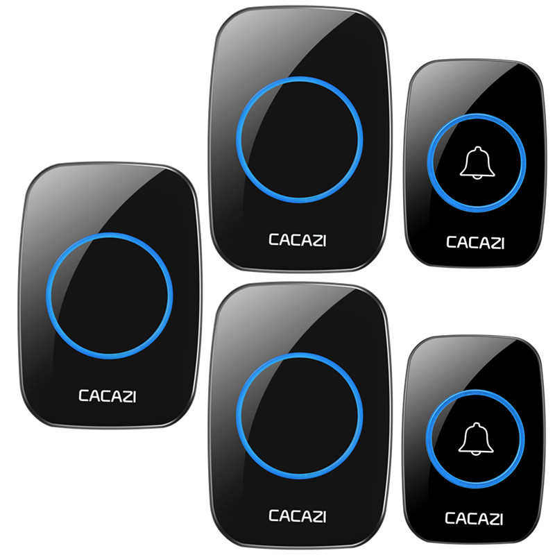 门铃门铃二a10远距离器 呼叫电子家用 交流拖电线不用无线老人三