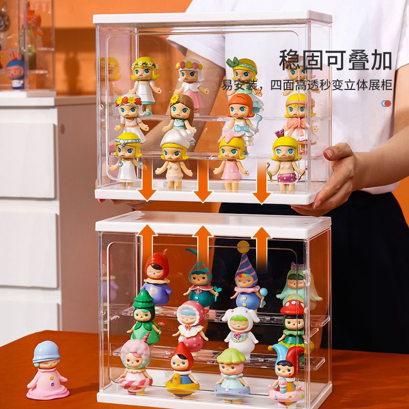 盲盒收纳展示架盲盒展示柜子娃娃