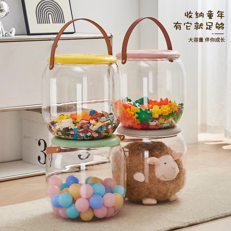 儿童手提收纳凳户外野餐毛绒玩具