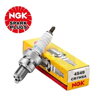 适用SYM厦杏三阳XS125T-16A-16B-16C 飞度3/4 火花塞CR7HSA带电阻