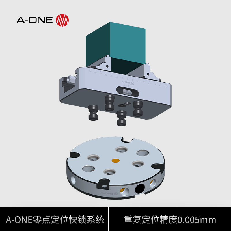 A-ONE夹具快换装置零点定位快锁系统 机床工件柔性快速定位夹具