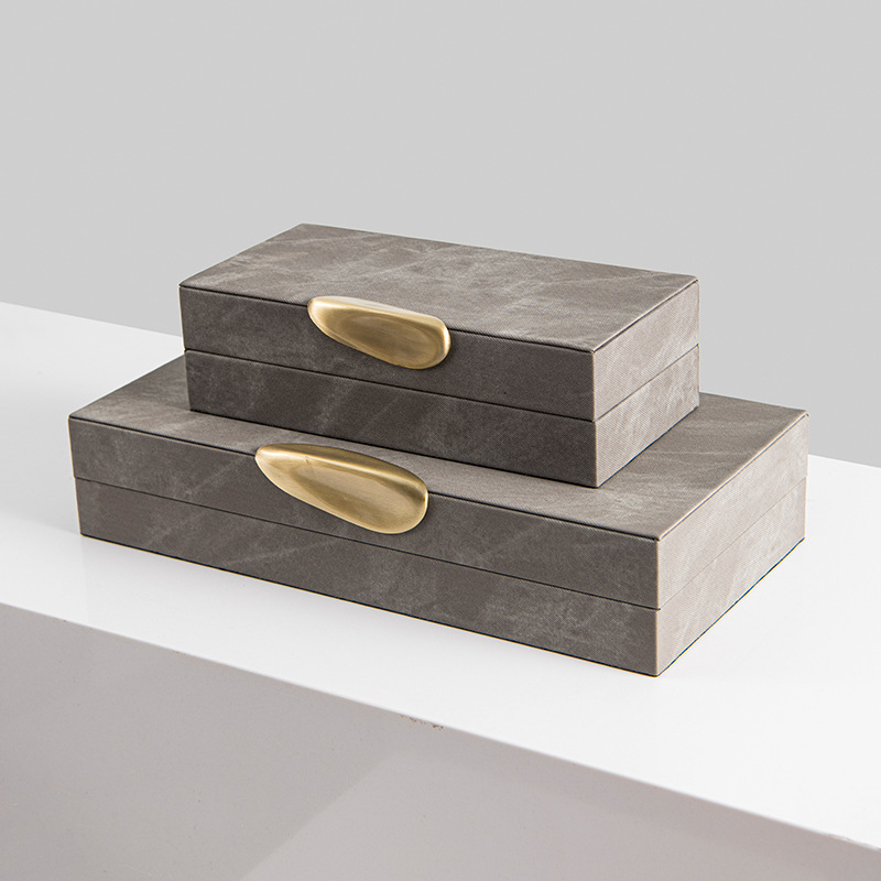 左顾家具卖场橱窗软装饰品盒子家居新古典首饰盒衣帽间样板房摆件