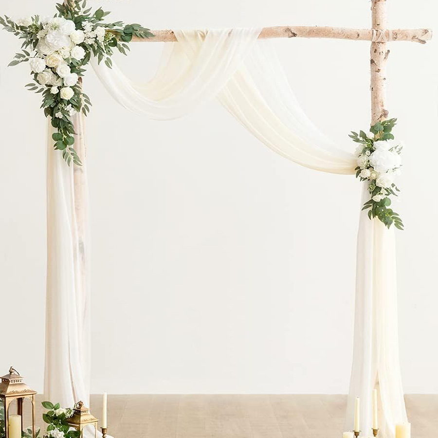 马逊爆款仿真拱门花帷幔仿真花婚礼装饰派对聚会草坪户外装饰