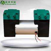 双头泵直流真空泵小型隔膜吸气泵静音泵吸打气泵抽气泵微型真空泵