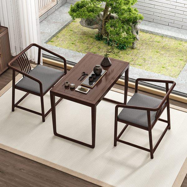 新中式白蜡木家用茶桌 简约阳台休闲泡茶桌 实木功夫泡茶桌椅组合,商业/办公家具,茶台/茶桌,淘宝优惠券,粉丝福利购,淘宝优惠卷