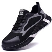 劳保鞋 轻便防砸防刺穿防臭钢包头超轻软底老保安全工作透气 男四季