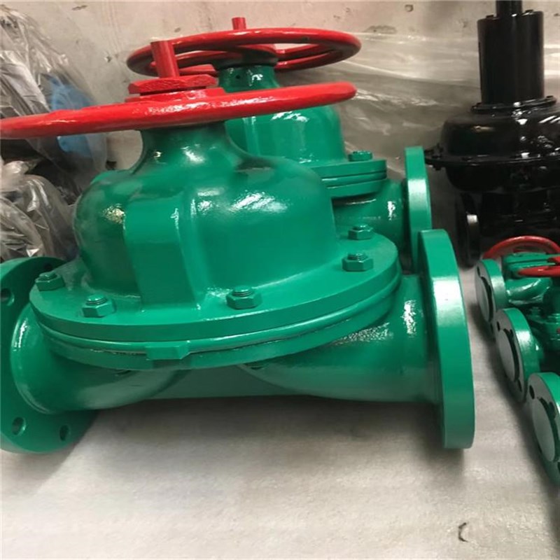 G41J-6P 不锈钢m衬胶隔膜阀 304 316 316L不锈钢法兰衬胶隔膜阀