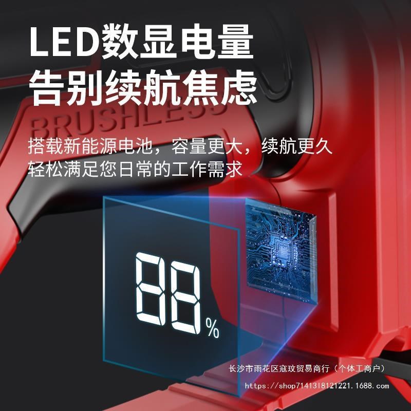 JHB电锯家用小型手持伐木锯锂电电锯锯柴N手电锯充电式户外电动手