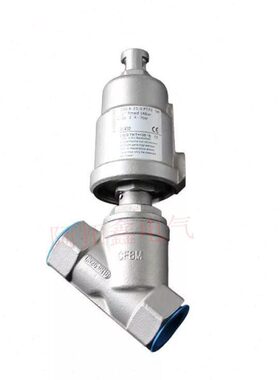 KANGFENG 2000A 25.0 PTFE 316L不锈钢气动角座阀 角座阀 DN25