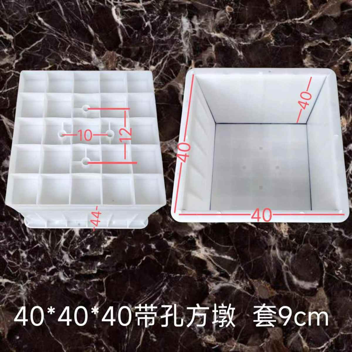 圆形方形水泥光伏墩塑料模具太阳能发H电站基座石配重块底座基础