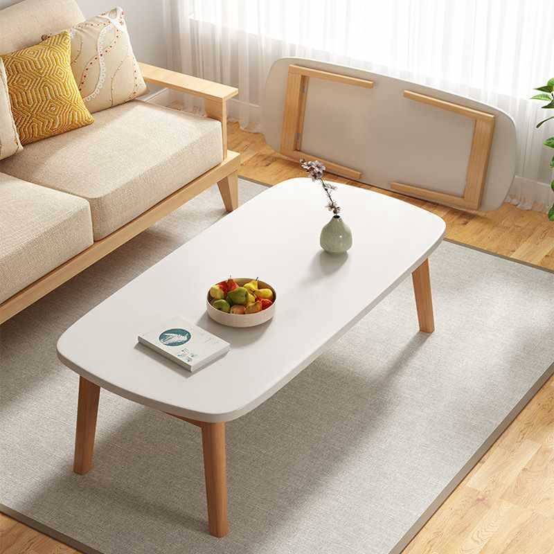 可折叠茶几小户型客厅小桌子家用实木茶桌简约原木矮桌Z小木桌简