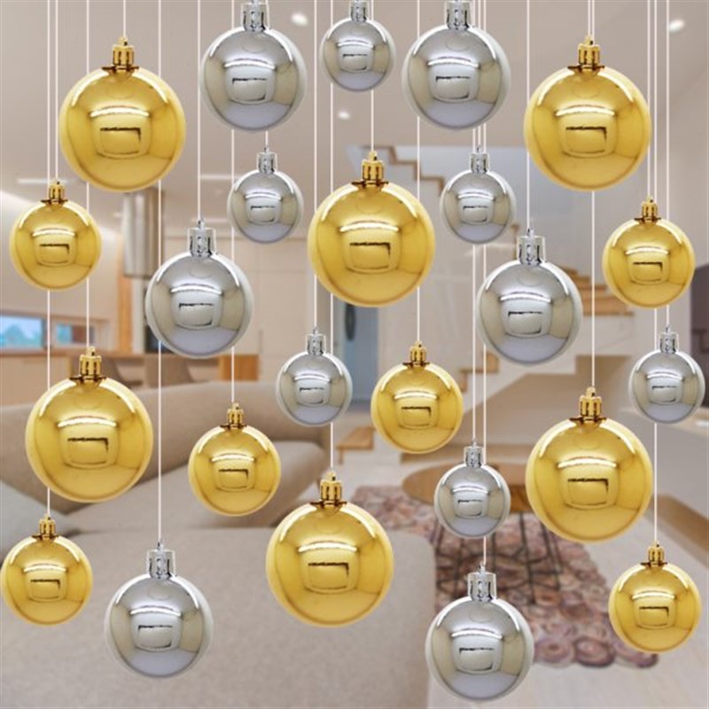 圣诞挂件吊顶装饰球天花板日橱窗空中彩创意吊饰房间挂.饰店铺球
