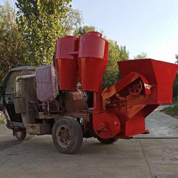 四轮车后传动轴带动粉糠机 自动进料粉碎机 沙克龙除尘磨粉机,机械设备,粉碎机,淘宝优惠券,粉丝福利购,淘宝优惠卷