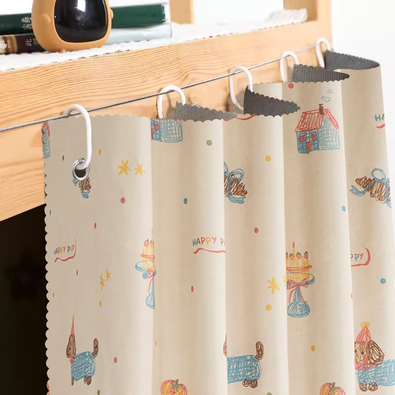 强遮光床帘宿舍下铺遮挡布帘学生上下铺床K围挡布男女寝室下桌帘