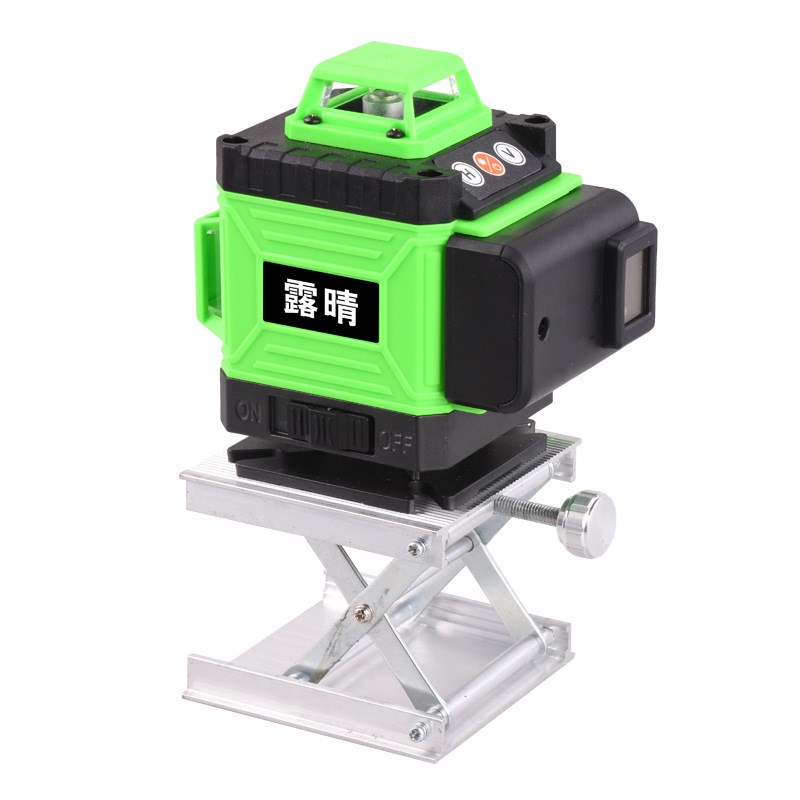 绿光12线16线水平仪高精度平水仪E强光铺地砖扫平仪地平仪地线仪