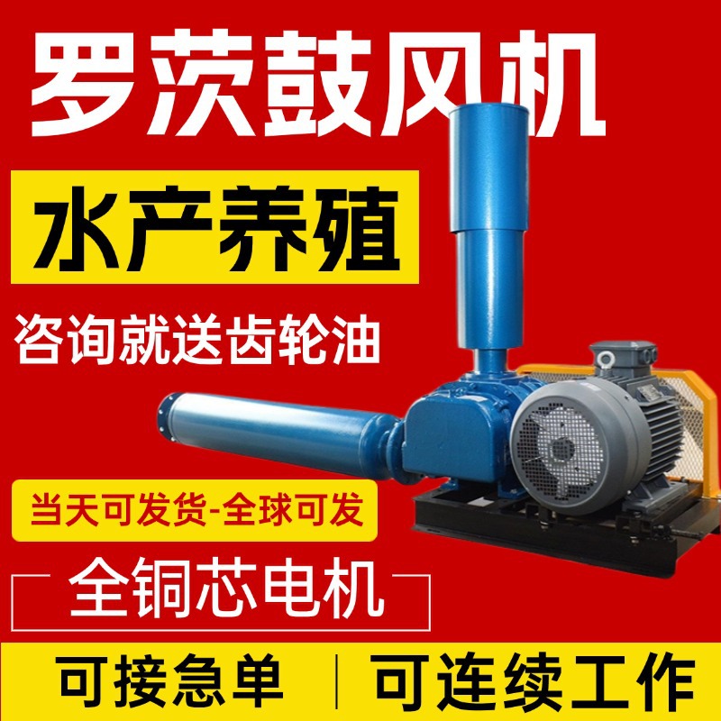 专用三叶罗茨风机污水处理水产养殖耐高温鱼塘增氧机罗茨