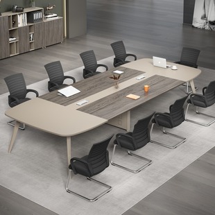 会议桌长桌洽谈桌椅组合培训桌简约现代长桌子工作台桌子办公家具