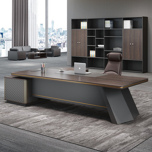 大气轻奢总经理办公桌办公室老板桌总裁桌大班台简约现代办公家具
