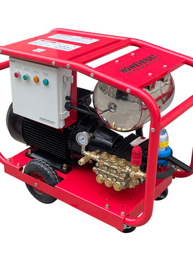 HOWEVERJET大流量40升180bar电驱动工业冷水管道疏通清洗机物业用