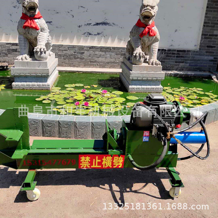 220伏电动木头劈柴机源头厂家劈柴机视频电动破柴器15吨劈木机