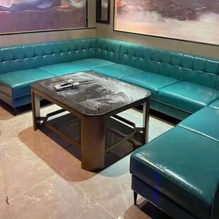 ktv茶几酒吧大理石不锈钢轻奢卡座歌厅岩板钢化玻璃定制清吧桌子