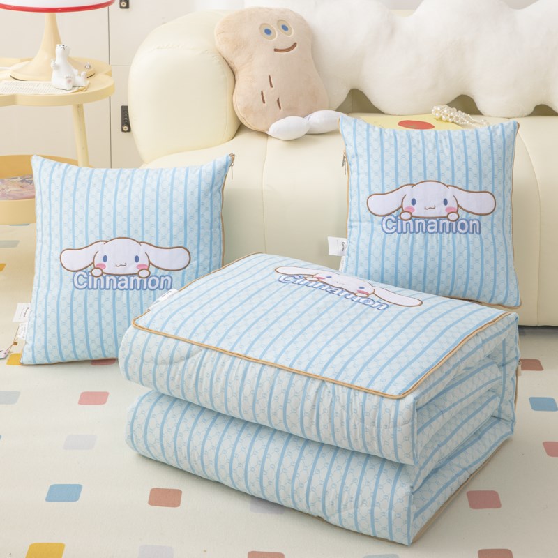 可折叠抱枕被子两j用汽车沙发靠垫可爱办公室宿舍午休空调被三丽