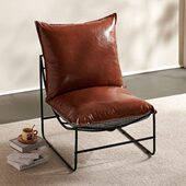 巢庭中古风单人沙发阳台休闲椅户外北欧轻奢客厅卧室椅网红懒人椅