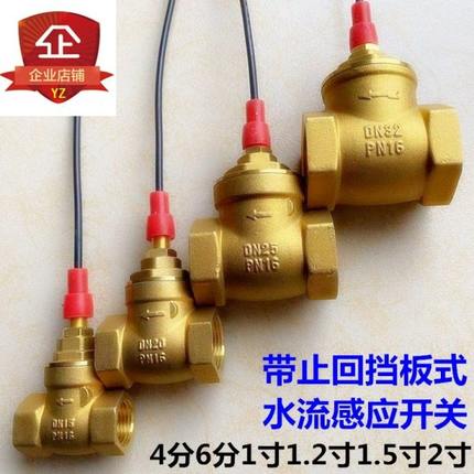 挡板止回阀4分6分1寸1.2寸1.5寸2寸2.5活塞式传感器水流感应开关