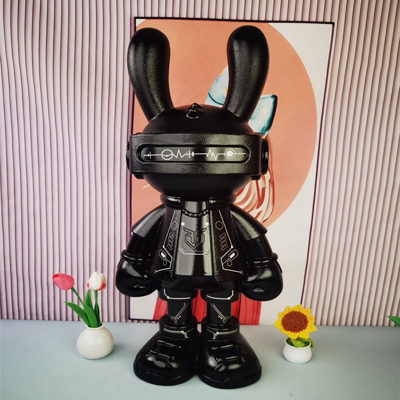 潮玩大兔b子落地客厅摆件电视柜旁玄关家居公司酒店KTV酒吧大摆件
