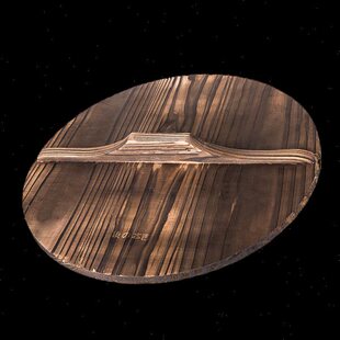 炒菜小号平底锅盖家用炒锅盖子木头木质30/32/33cm28厨房通用防溢