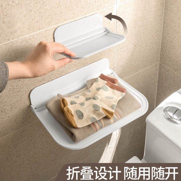 益品家可折叠置物架卫生间壁挂式免打孔收纳塑料置物板浴室折叠板,家庭/个人清洁工具,浴室角架/置物架,淘宝优惠券,粉丝福利购,淘宝优惠卷