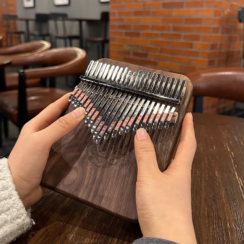 拇指琴卡林巴琴21音木质17音水晶手指琴kalimba便W携易学乐器礼物